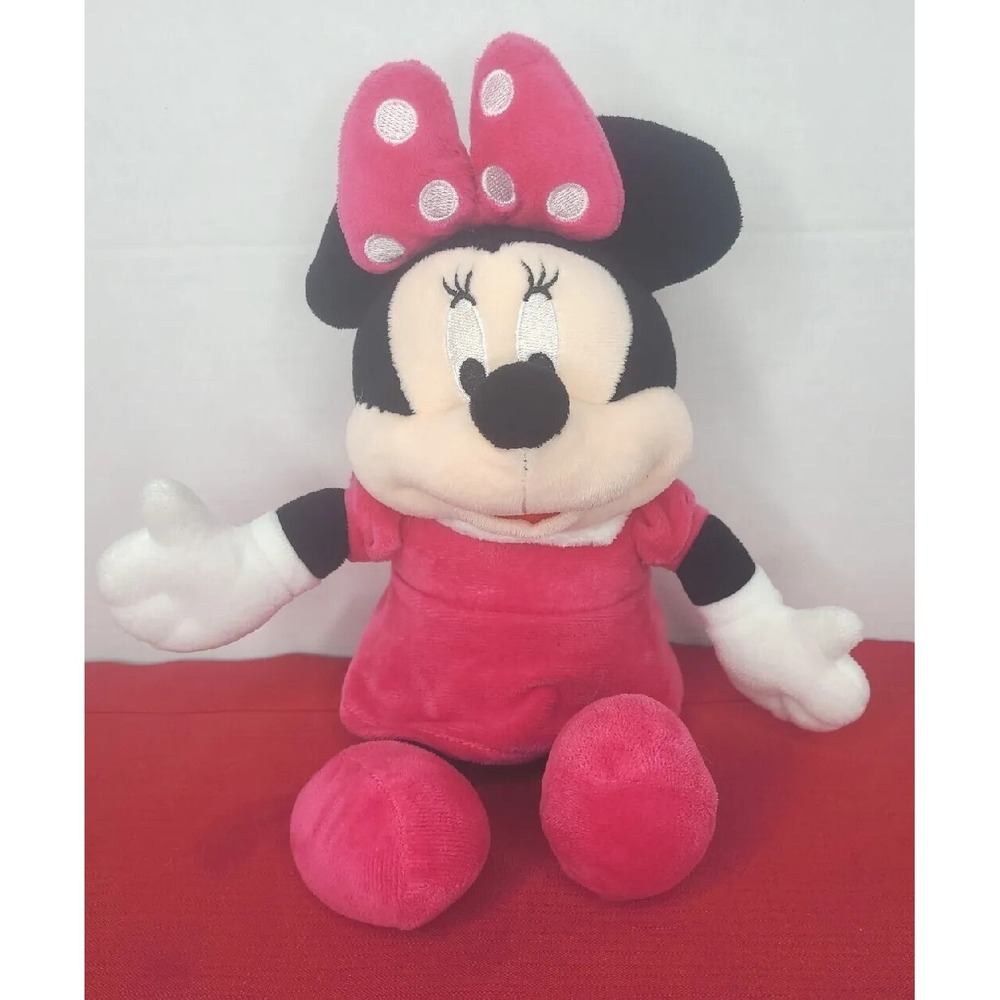 Disney‎ Minnie Mouse Coin Bank 10" Plush FAB NY Piggy Bank Plush Stuffed Pink